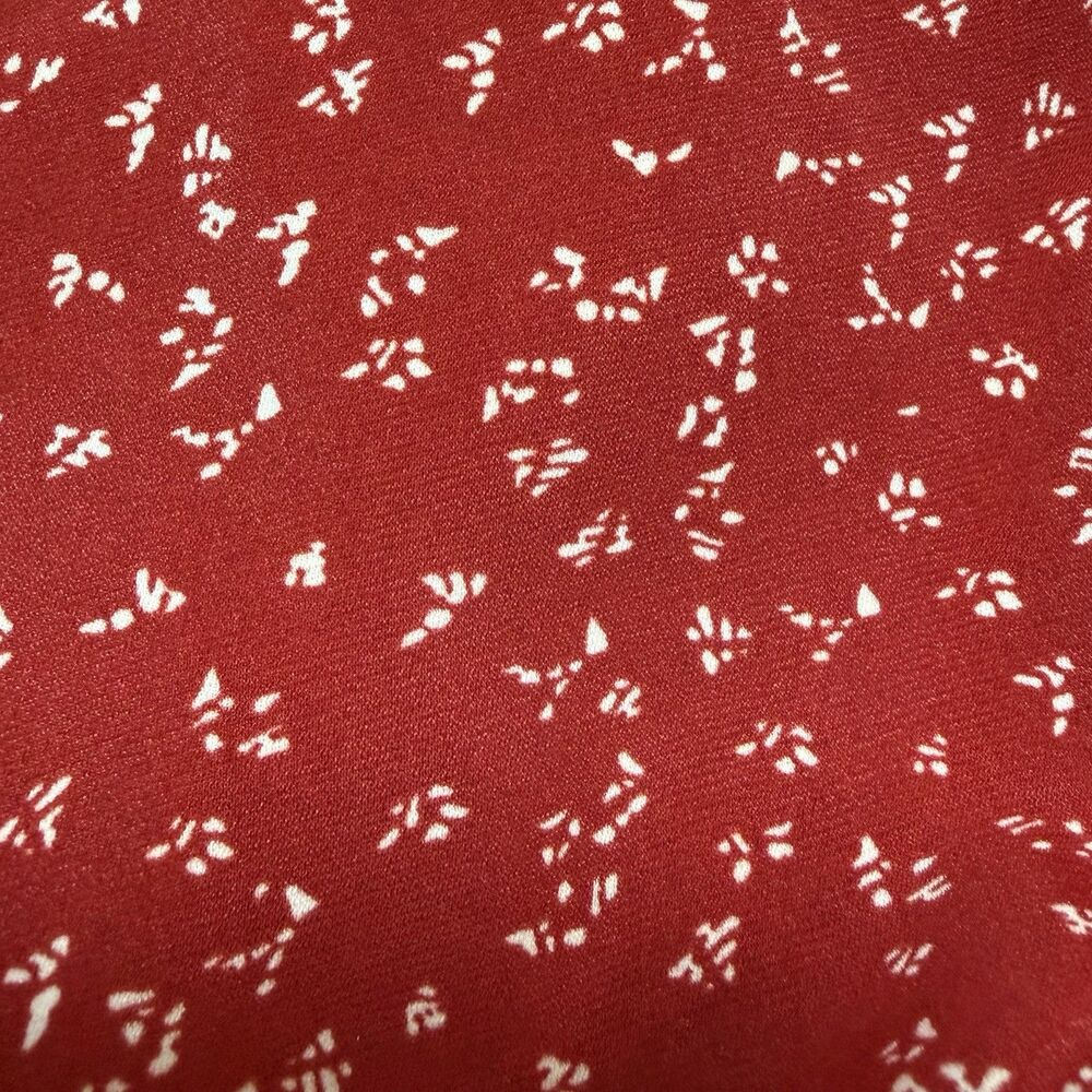 Plus Size Floral Dress Womens 2XL Red Ditsy Boho Tunic NWT Cottagecore Hippie - Picture 8 of 11